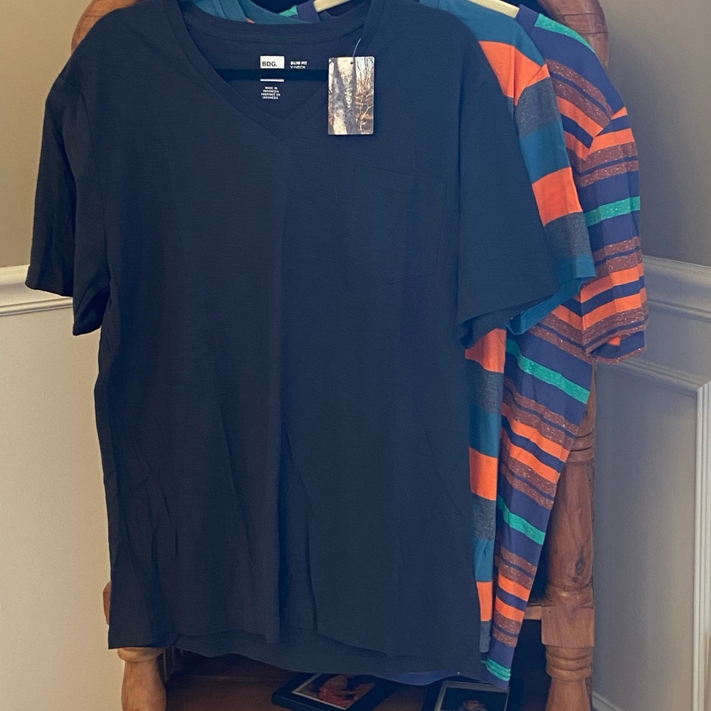 Bundle of 3 BDG by‎ Urban Outfitters Men’s Short Sleeve Tshirts - XL Slim Fit